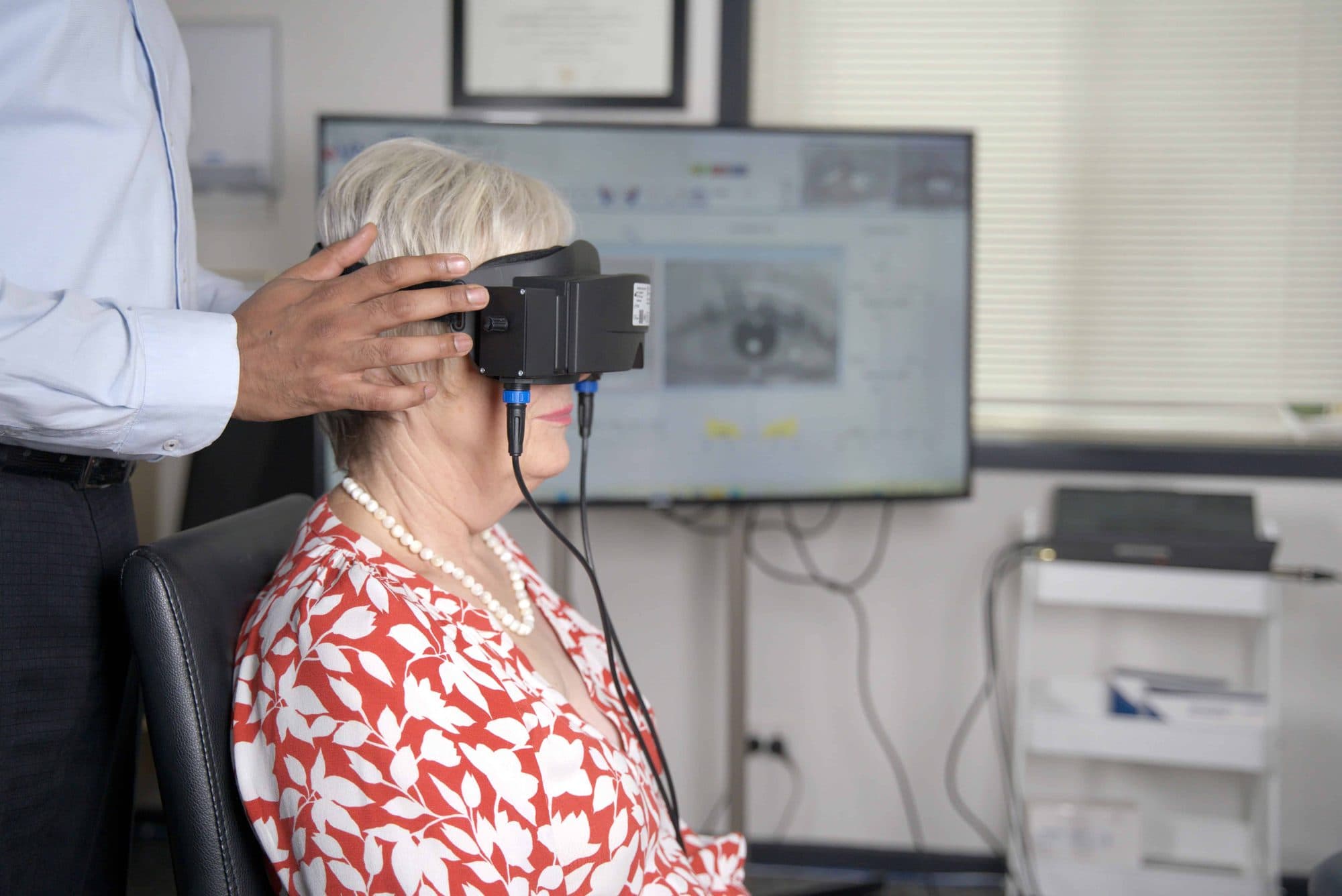 Balance assessment using videonystagmography (VNG) goggles
