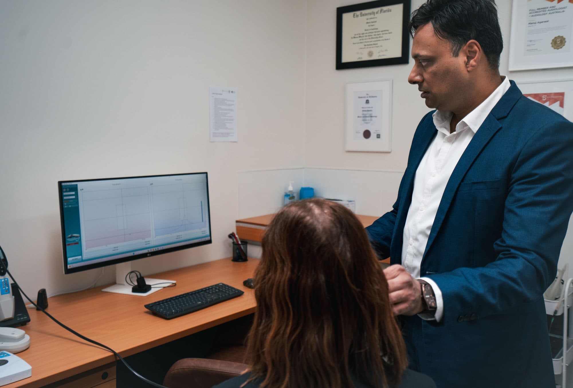 Eustachian tube function test for blocked ears